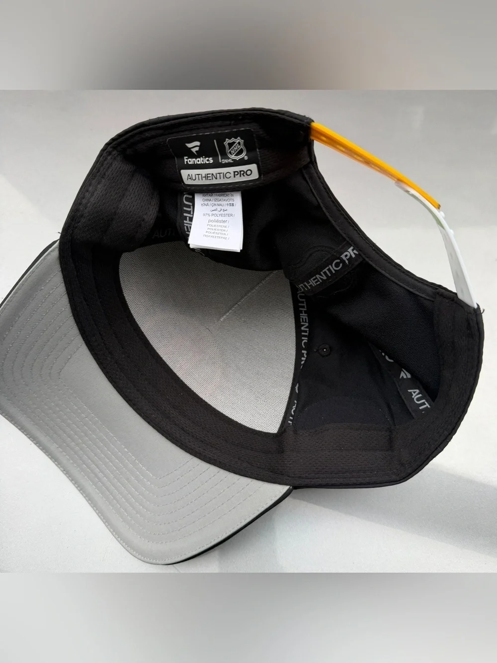 Fanatics Black and Gray Authentic Pro NHL Hat
